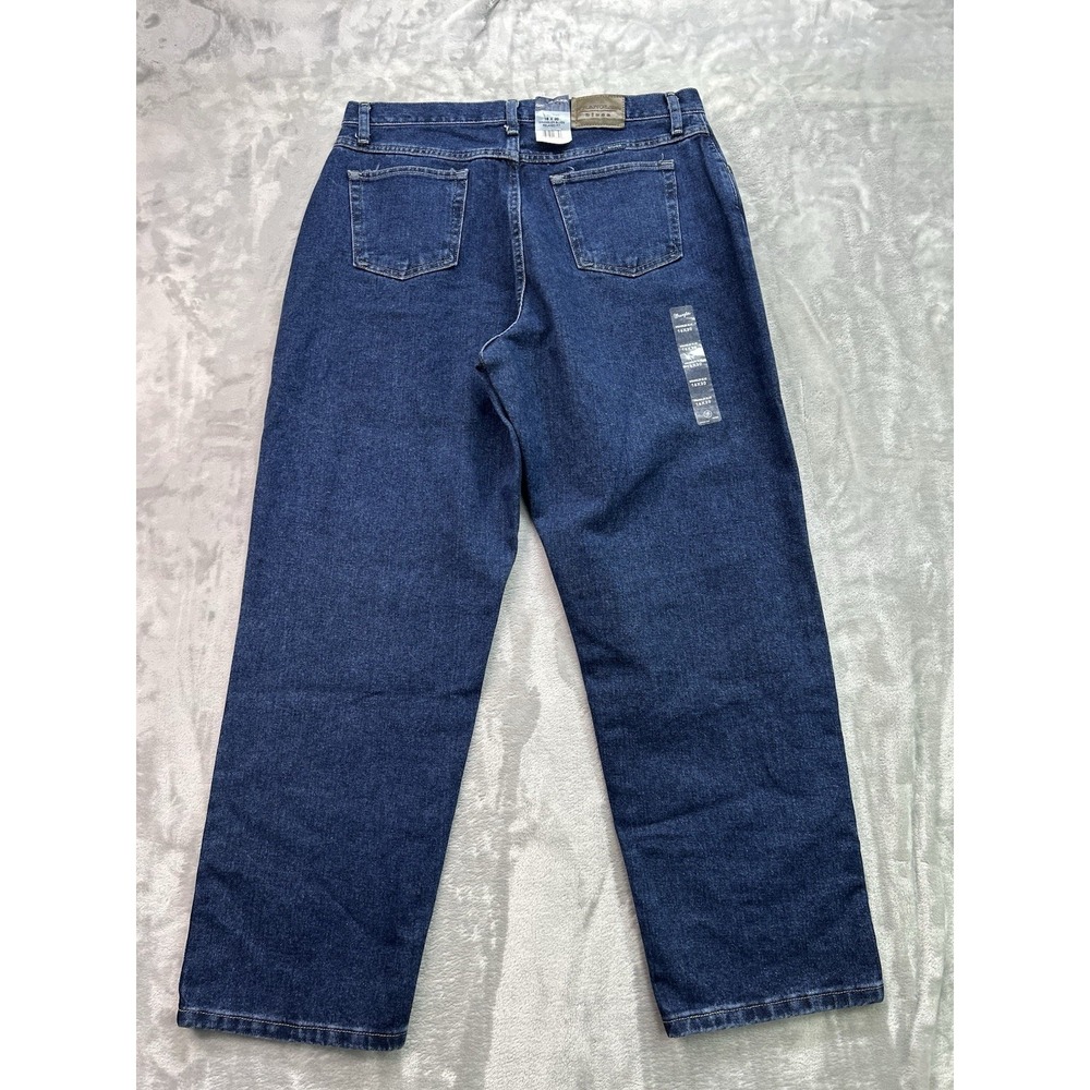New Wrangler Blues WB101AD Jeans Womens 16 X 30 Dark Blue Relaxed Fit Western